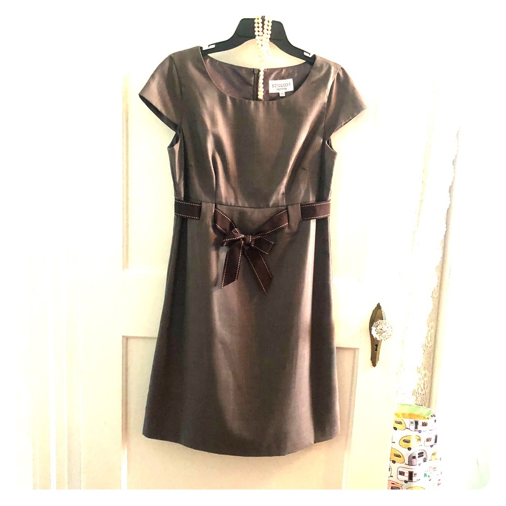 Studio 1, lined; petite business, tea length dress